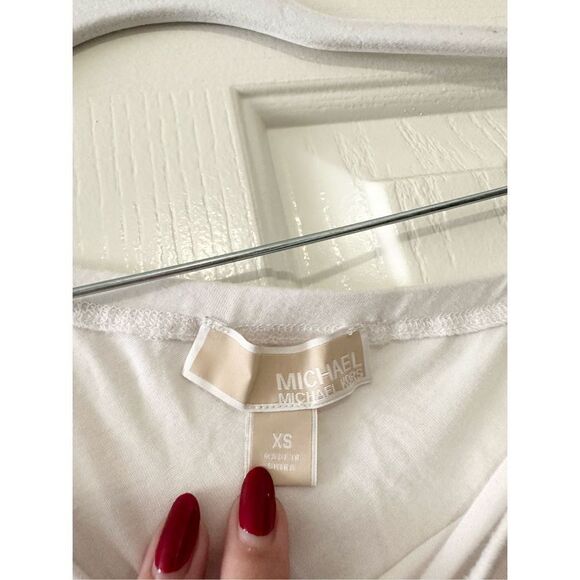 Michael Kors, one shoulder white drapey top - Picture 4 of 4